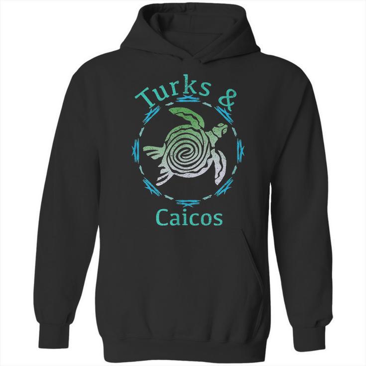 Turks & Caicos  Vintage Tribal Turtle Gift T Hoodie