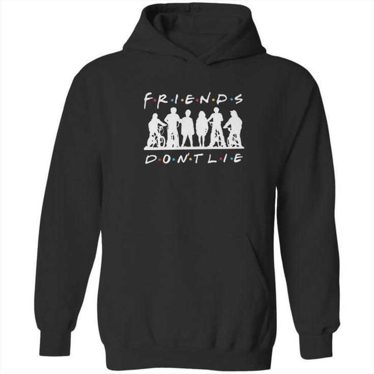 Tv Show Hawkins Middle School Stuck In The Upside Down Friends Dont Lie Hoodie