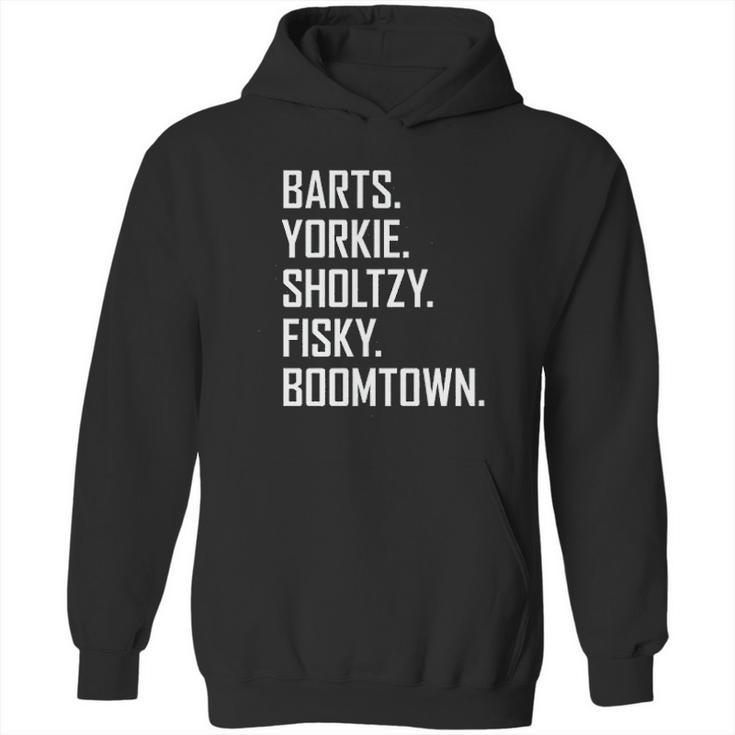 Ugp Campus Apparel Barts Yorkie Sholtzy Fisky Boomtown  Funny Hockey Hoodie