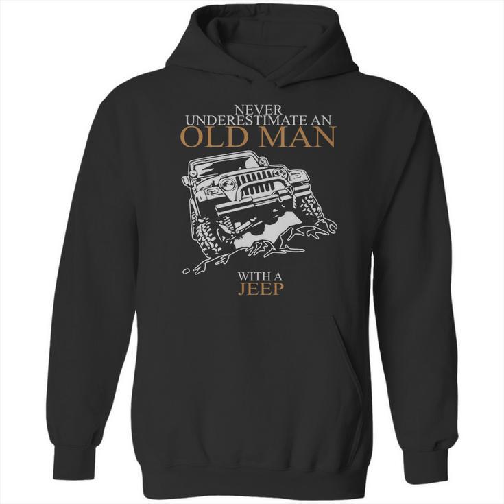 Never Underestimate An Old Man Jeep T-Shirts T-Shirt Hoodie