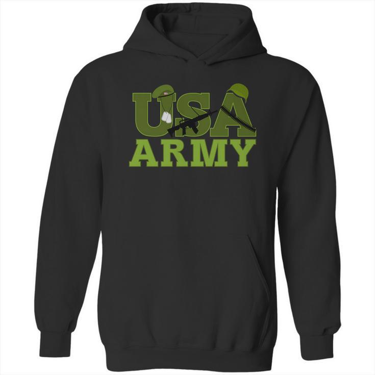 Usa Army Camo Logo Hoodie