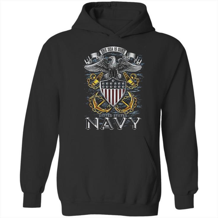 Usn Navy Full Print Eagle Hoodie