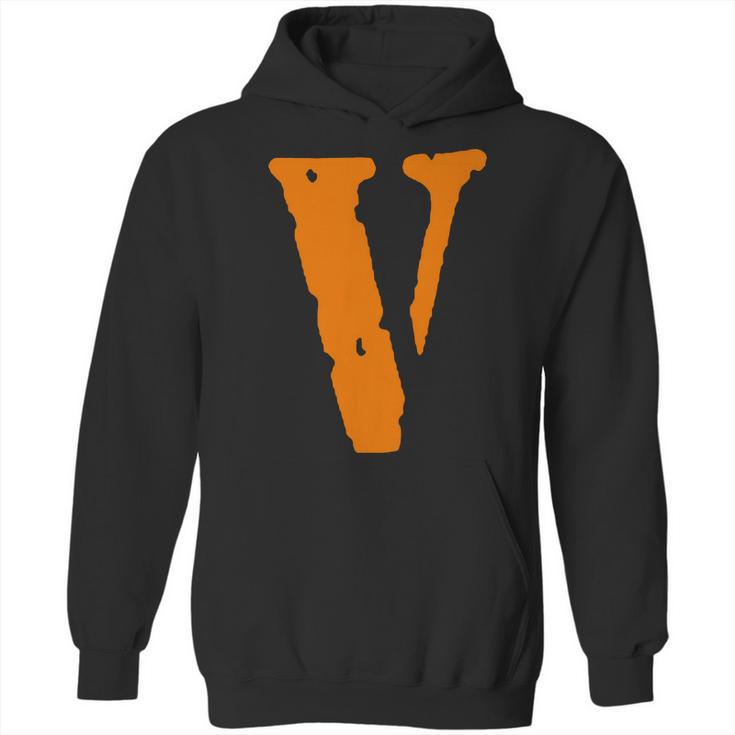 V As Vlone   Orange T-Shirt Hoodie