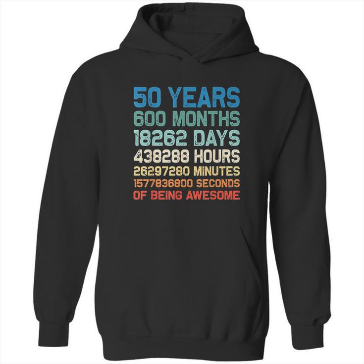 Vintage 1969 52Th Birthday 52 Yrs Old 600 Months Hoodie