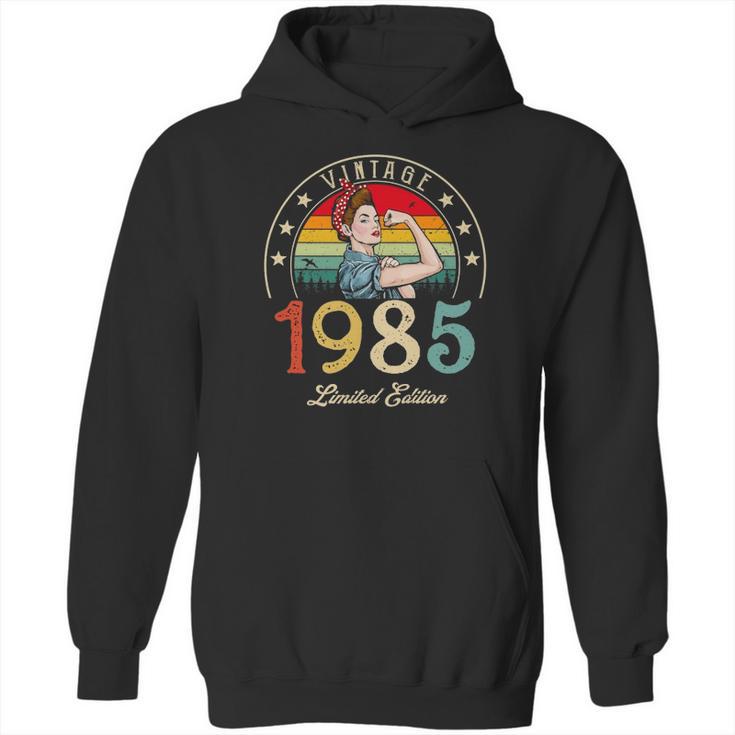 Vintage 1985 Limited Edition 1985 37Th Birthday 37 Years Old Hoodie