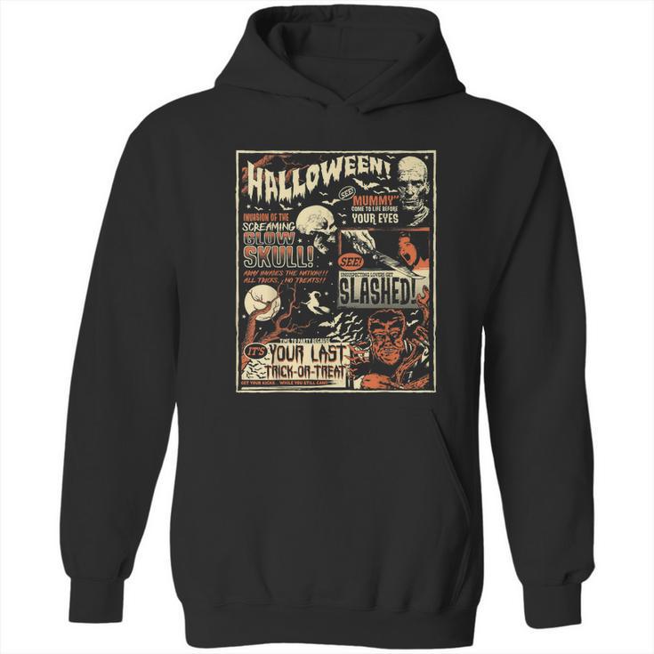 Vintage Horror Movie Shirts Poster Terror Old Time Halloween Hoodie