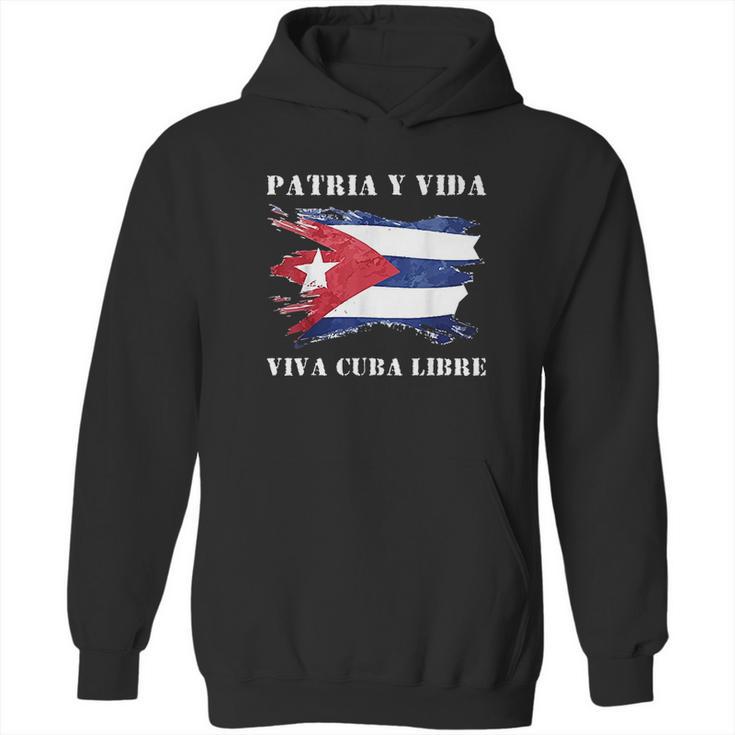 Viva Cuba Libre Patria Y Vida Hoodie