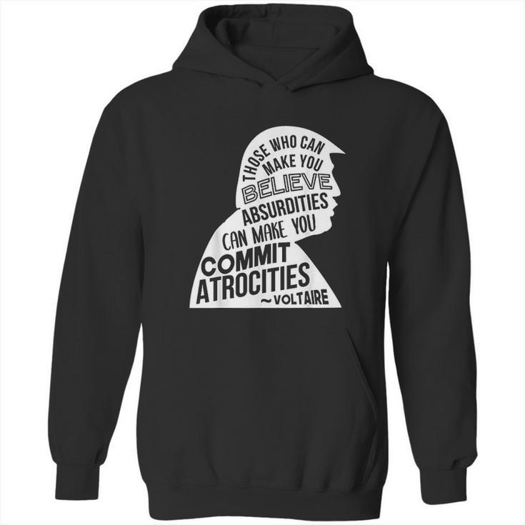 Voltaire Quote Hoodie