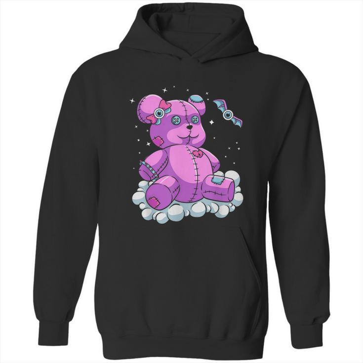 Voodoo Doll Pastel Goth Teddy Bear Witchcraft Halloween Hoodie