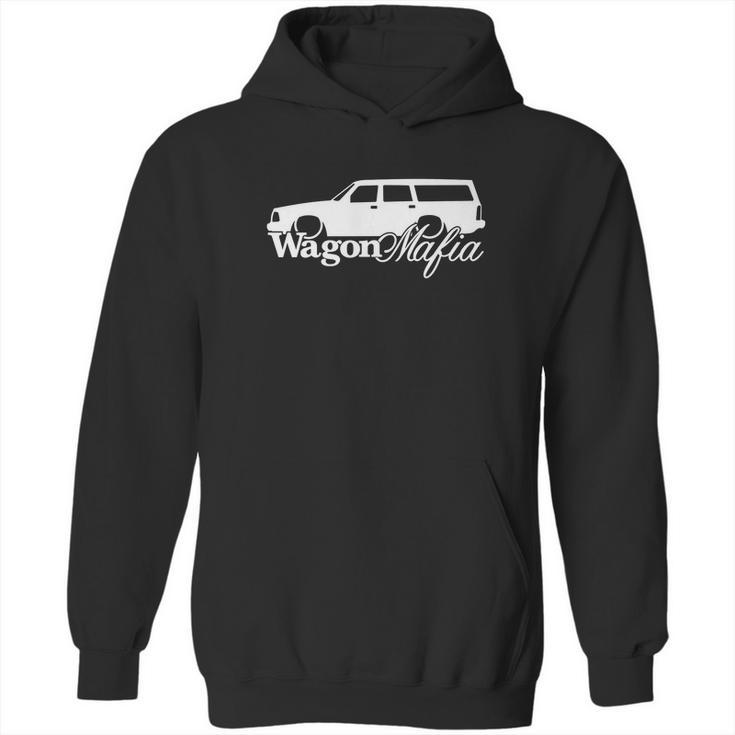 Wagon Mafia  For Volvo 240 Enthusiasts Lowered Stanced Volvo 245 Wagon Mafia Station Wagon Retro Volvo Wagon Love Hoodie