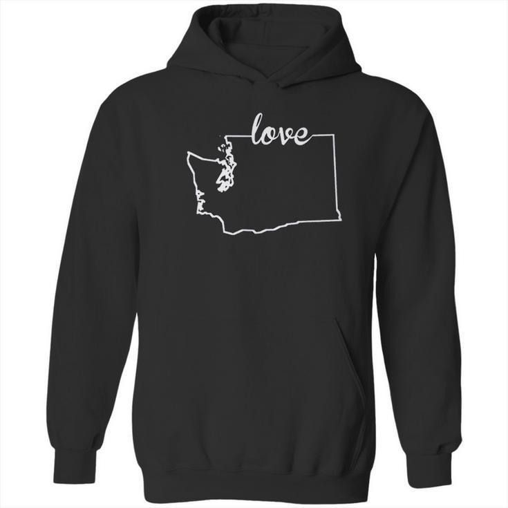 Washington State Home I Love Evergreen State Seattle Hoodie