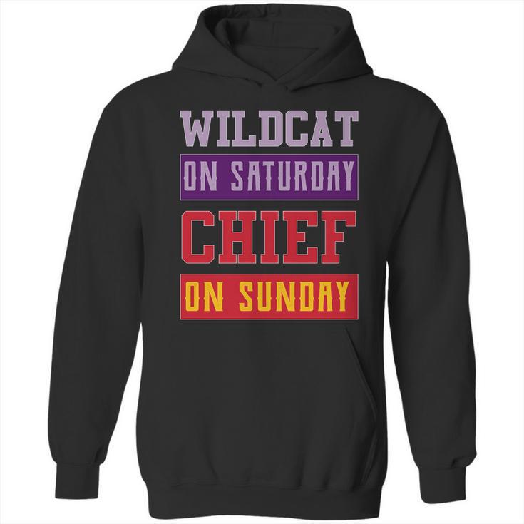 Wildcat On Saturday Chief On Sunday Hoodie