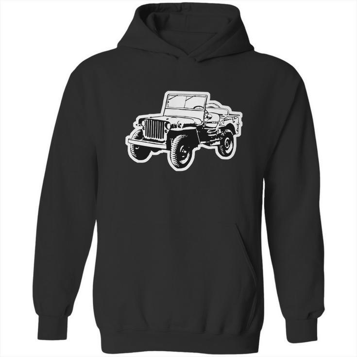 Willys Jeep 2 Color T-Shirts Hoodie