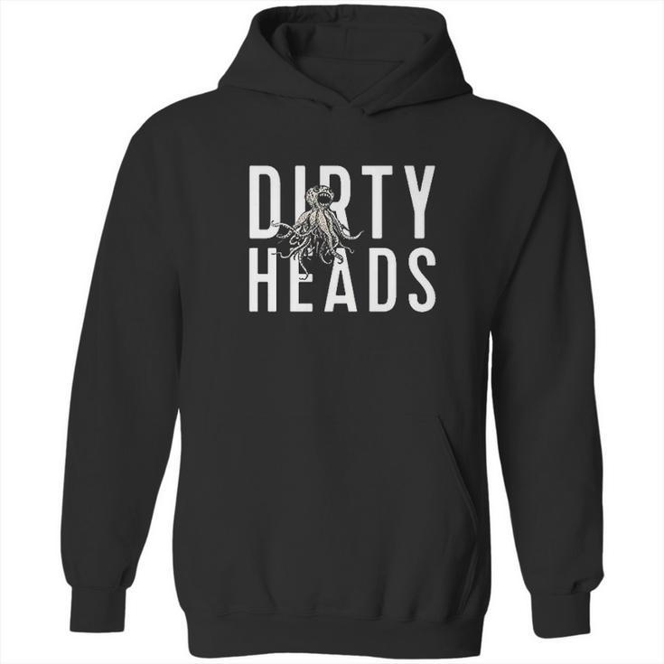 Younnerr Men Simple Heads Logo Hoodie