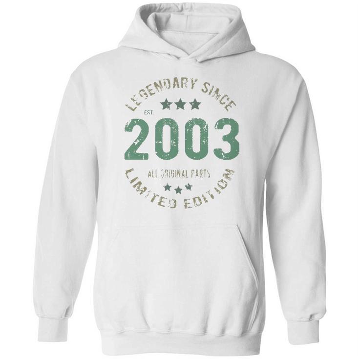 18 Years Old Bday Legend Since 2003 Vintage 18Th Birthday Hoodie