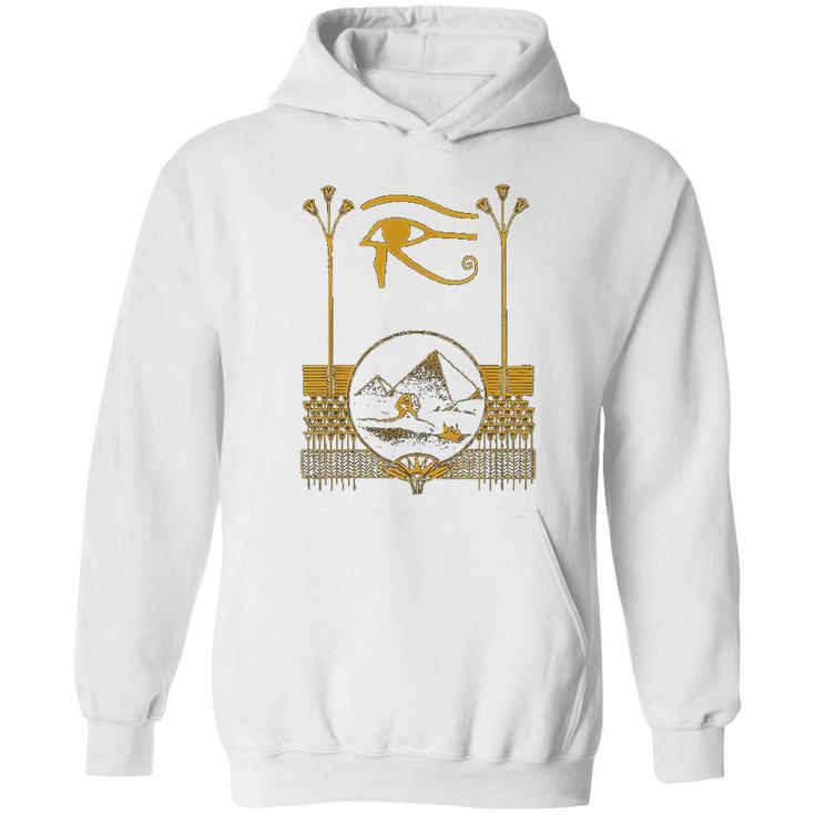 Ancient Egyptian Eye Of Horus Egypt Art Pyramid Hoodie