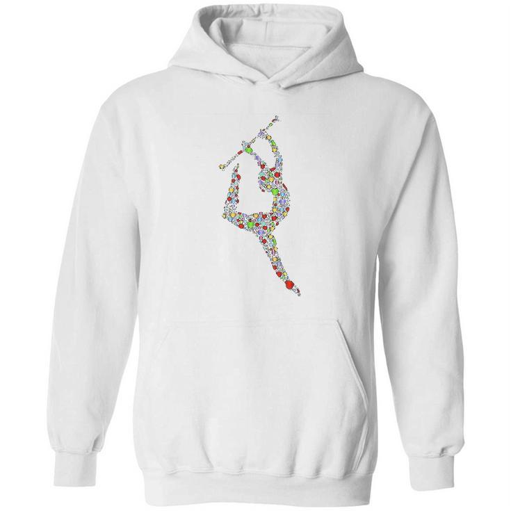 Baton Twirling Girl Silhouette Gift Twirler Gifts Hoodie