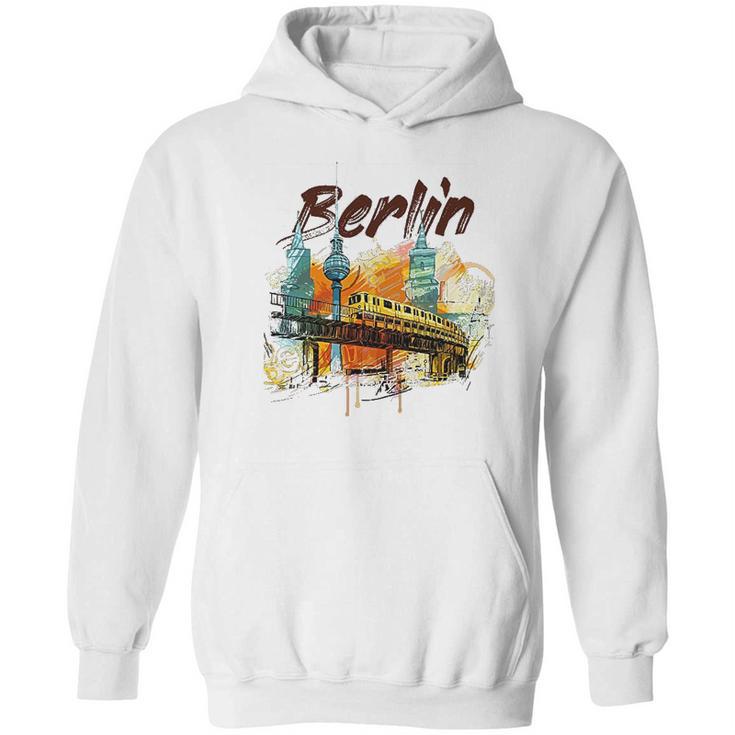 Berlin Landmarks U Bahn Subway Hoodie