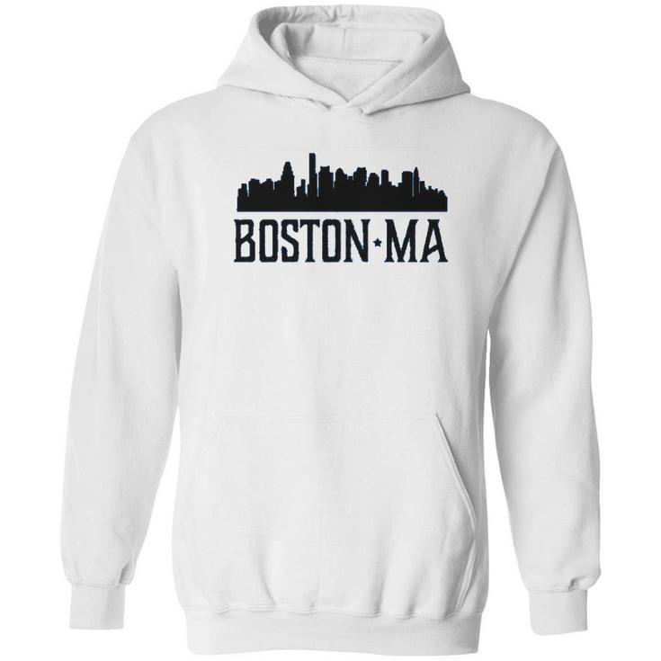 Boston Massachusetts Skyline City Silhouette Youth Hoodie