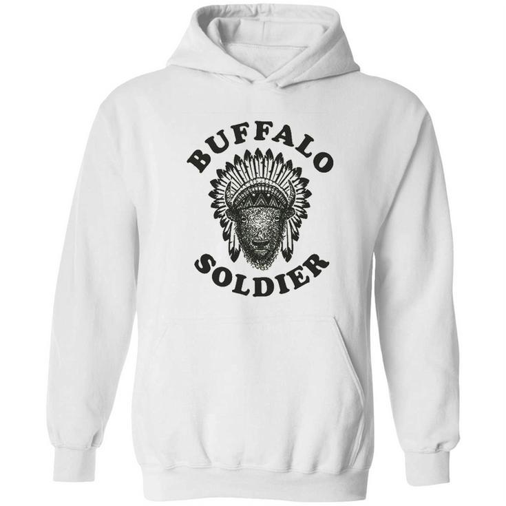 Buffalo Soldier Reggae Music Cool Vintage Bob Rastafarian Lion Marley Graphic Hoodie