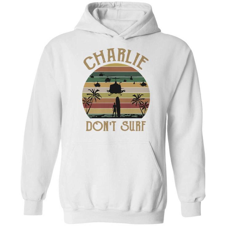 Charlie Dont Surf Retro Vintage Hoodie