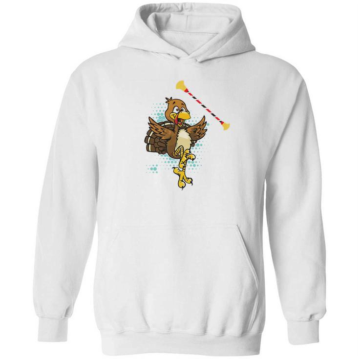 Cool Baton Twirling Turkey Twirler Thanksgiving Fun Hoodie