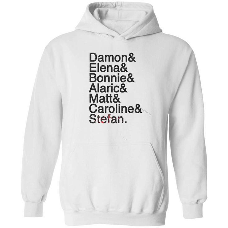 Damon Elena Bonnie Alaric Matt Caroline Stefan Hoodie