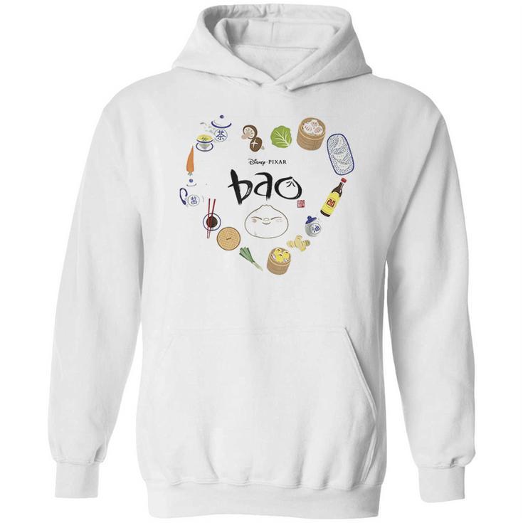 Disney Pixar Bao Ingredients Heart Shaped Graphic Hoodie