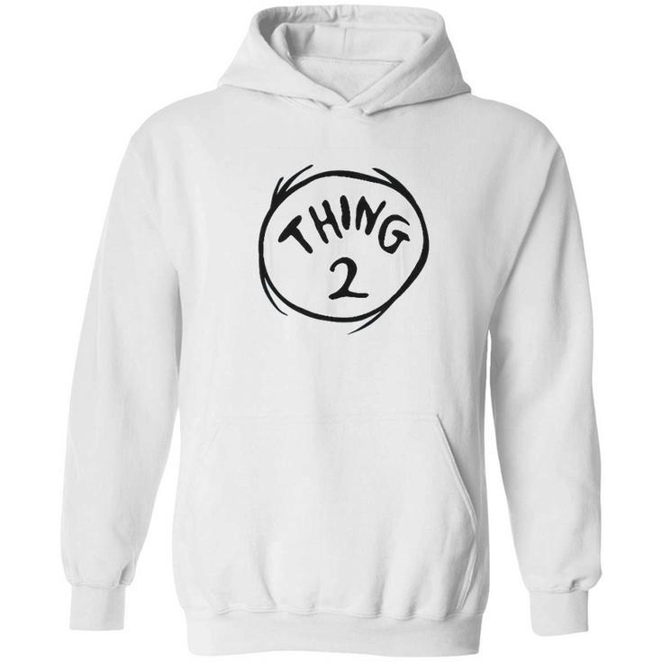 Dr Seuss Thing 2 Emblem Color Option Hoodie