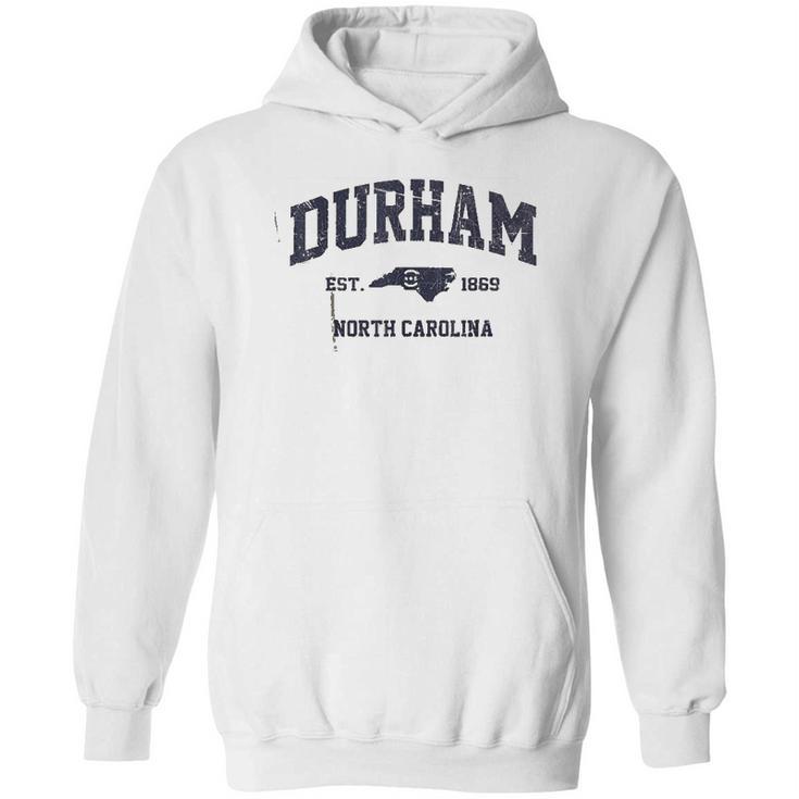 Durham North Carolina Nc Usa Vintage State Athletic Style Hoodie