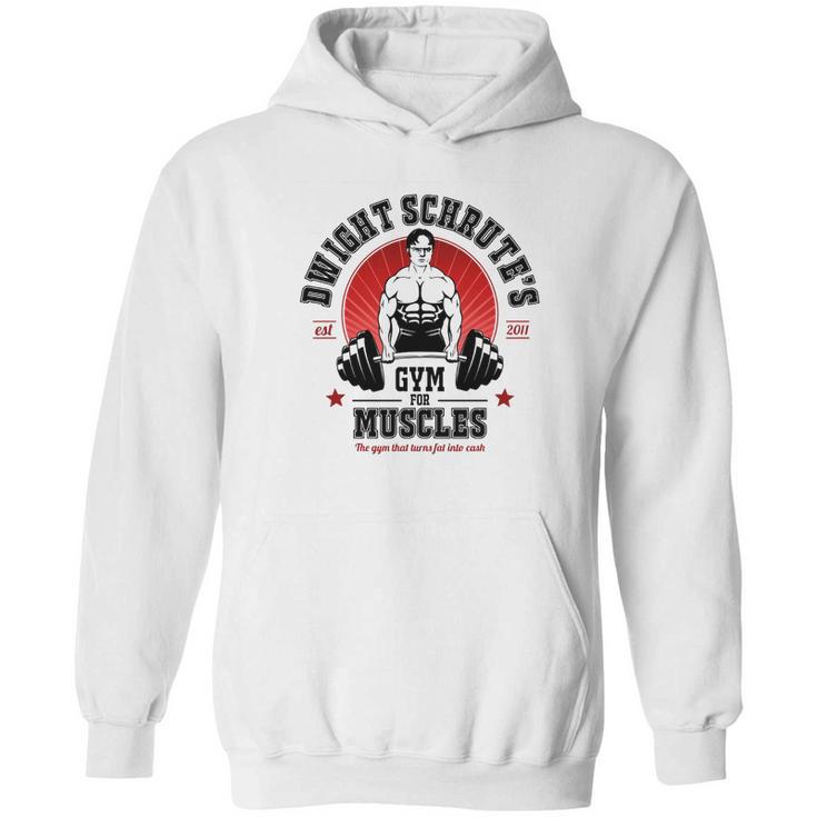 Dwight Schrute Gym For Muscles Hoodie