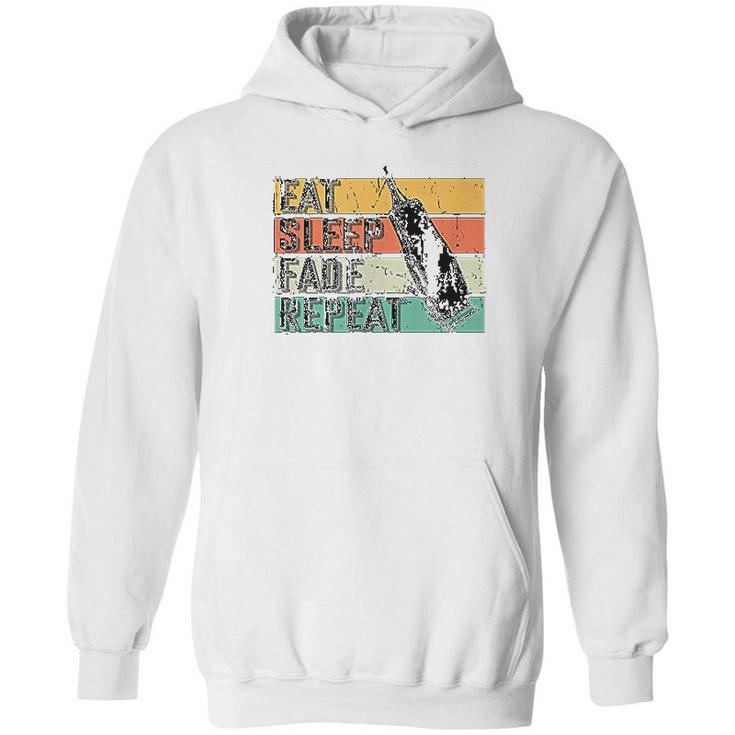 Eat Sleep Fade Repeat Barber Gift Hairstylist Barber Hoodie