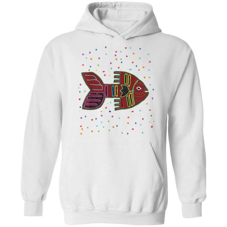 Fish Inspired By Kuna Artwork Of Panama T Hoodie