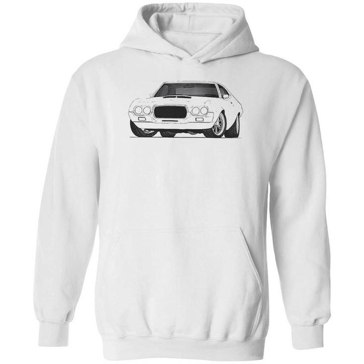 Ford Torino 1972  White Car Hoodie