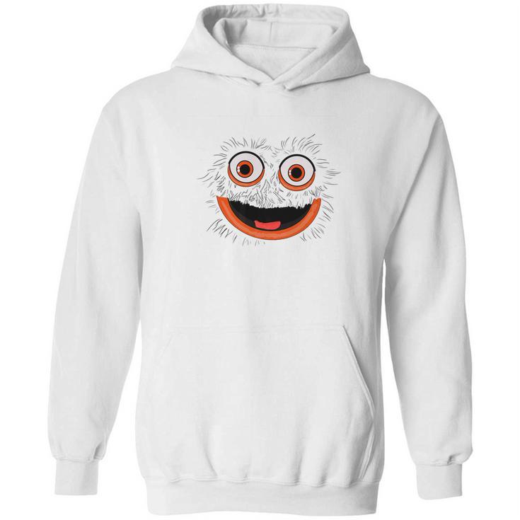 Funny Gritty Mascot Face Hoodie