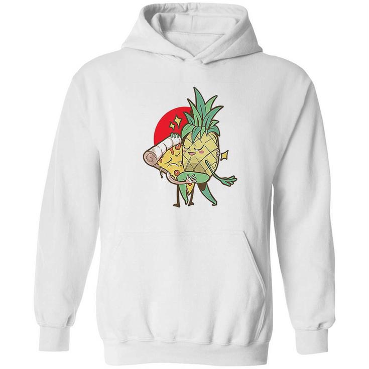 Funny Pineapple Pizza Forbidden Love  Hawaiian Hoodie