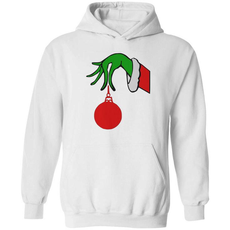 Grinch Arm Holding Ornament T-Shirt Hoodie