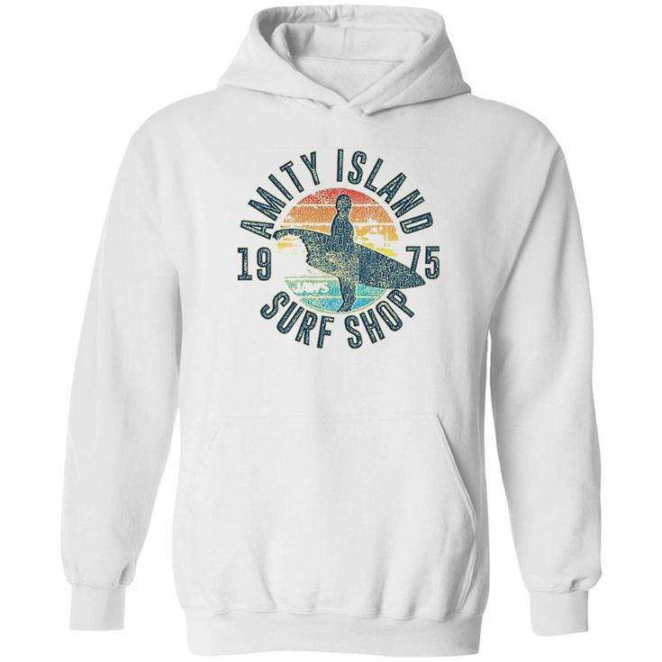 Jaws Amity Island Surf 1975 Yellow Heather Hoodie