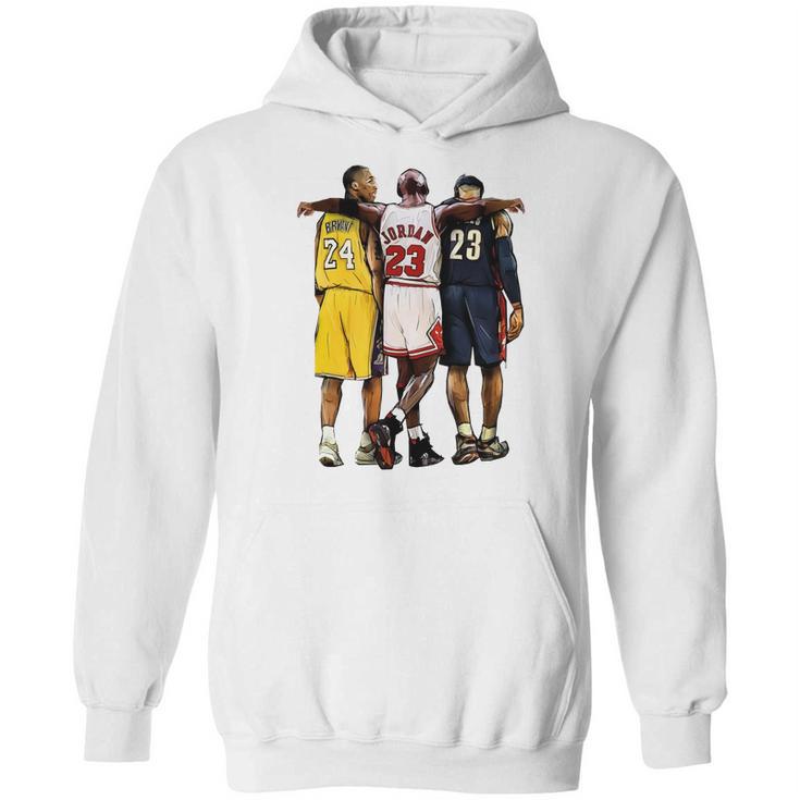 Kobe Jordan James The Greatest Of All Time Hoodie