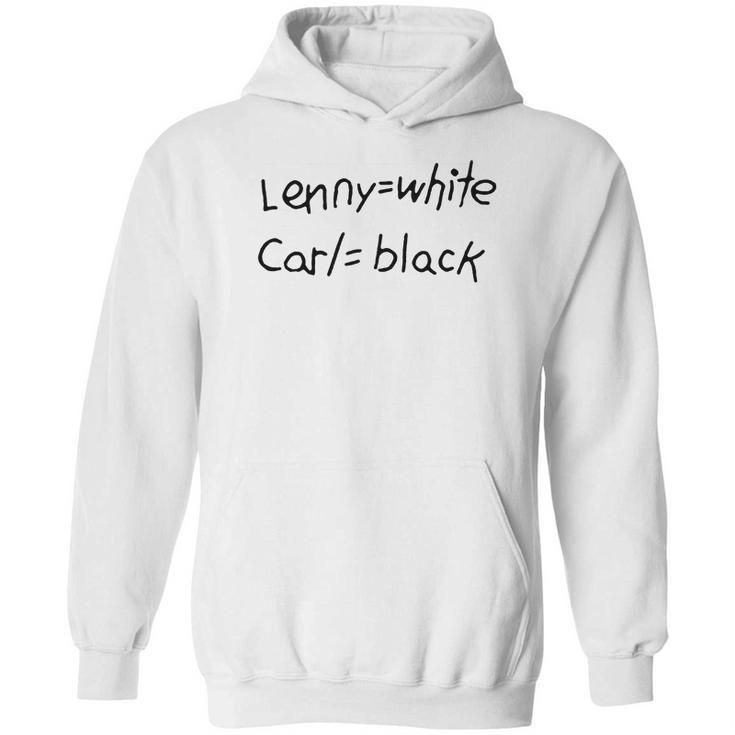 Lenny White Carl Black Hoodie