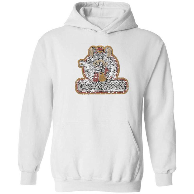 Luv Chuck E Cheeses 70S Graphic Mouse Logo Hoodie