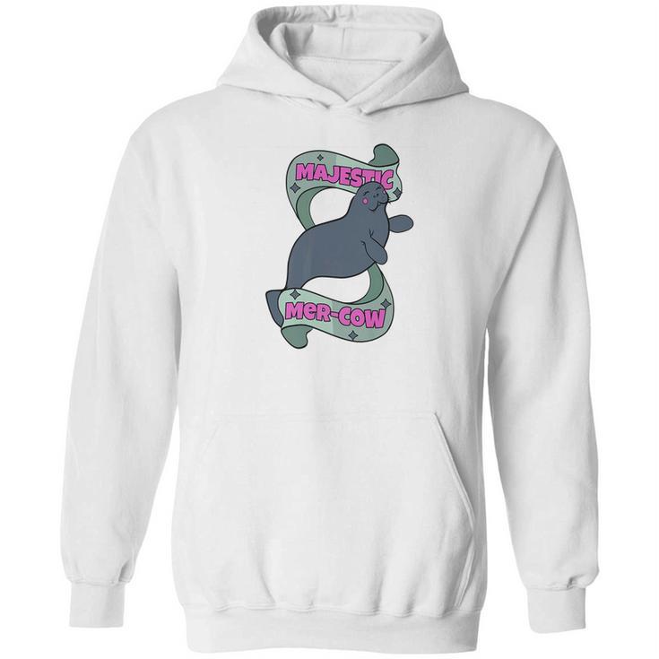 Manatee Majestic Mercow Funny Pun Hoodie