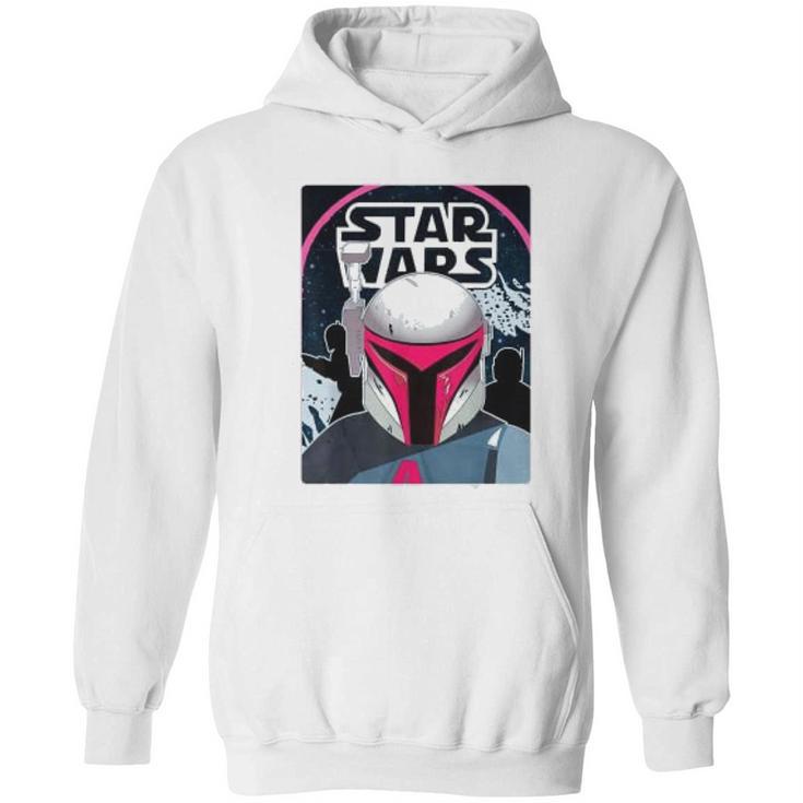 The Mandalorian Neon 80S Comic Cover Hoodie