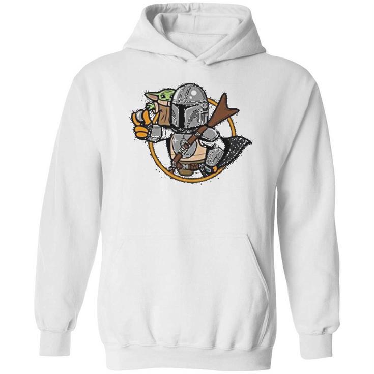 Mandalorian Vault Mando And Child Hoodie