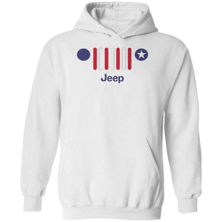 Mens Jeep America 7-Slot Grille Hoodie