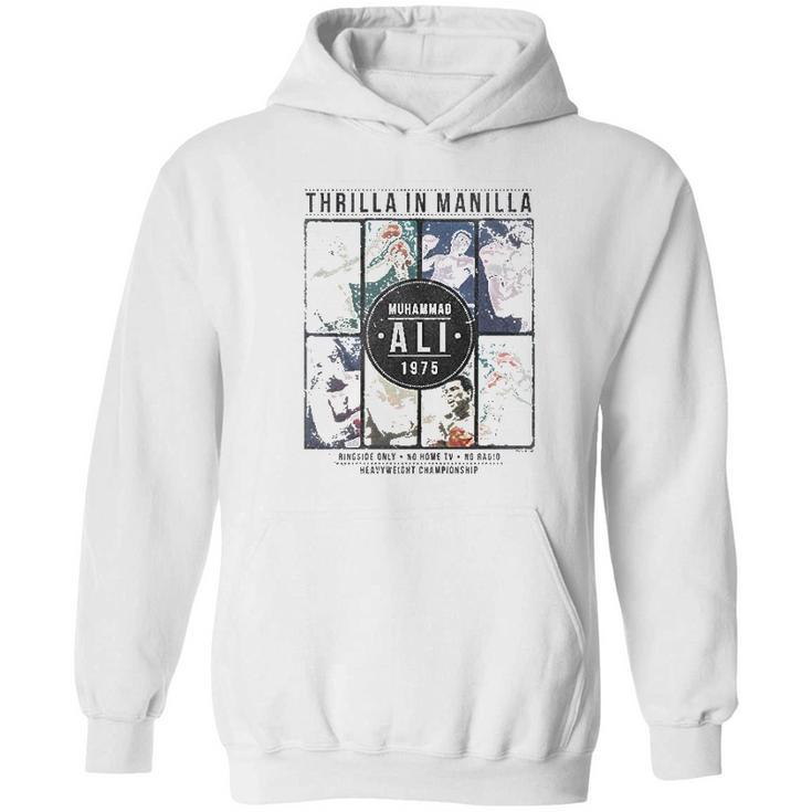 Muhammad Ali Collage Gray Heather Hoodie