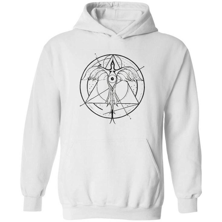 Phoenix Ascending Third Eye Sacred Geometry Hoodie