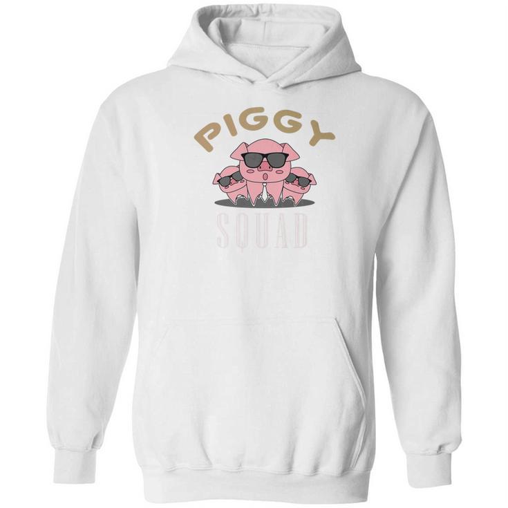 Piggy Squad Funny Cool Pigs Lover Pink Animal Tee Hoodie