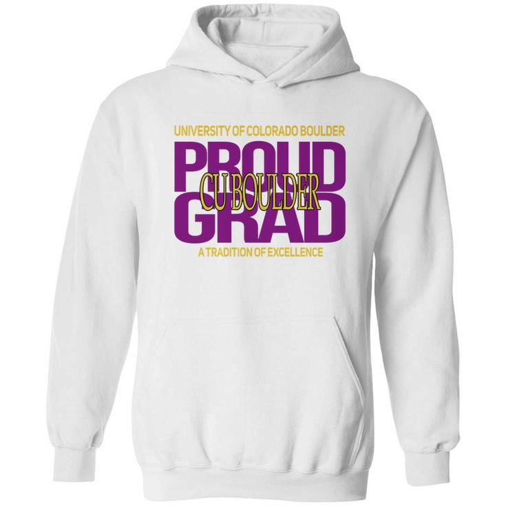 Proud Grad University Of Colorado Boulder Graduation Excellence Hoodie