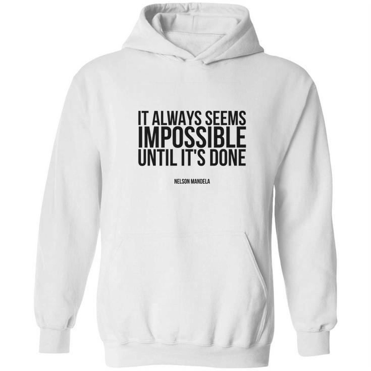 Quote From Nelson Mandela Hoodie